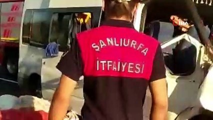 Tarım işçilerini taşıyan minibüs kaza yaptı: 11 yaralı