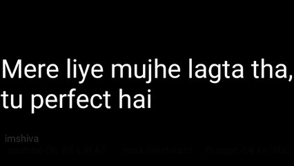 Mere liye tu perfect hai hindi poetry by imshiva (DIL KE LAFAZ)