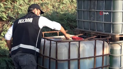 Adana'da 20 ton kaçak akaryakıt ele geçirildi