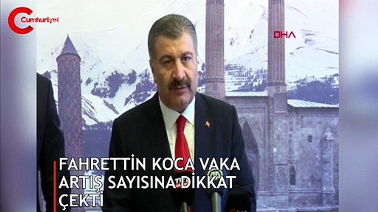 SON DAKİKA: Fahrettin Koca vaka sayısındaki artışa dikkat çekti