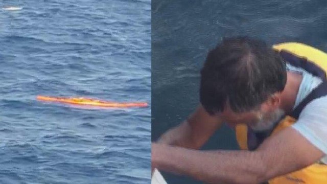 Denizin ortasında mahsur kalmıştı… İmdadına deniz otobüsü yetişti