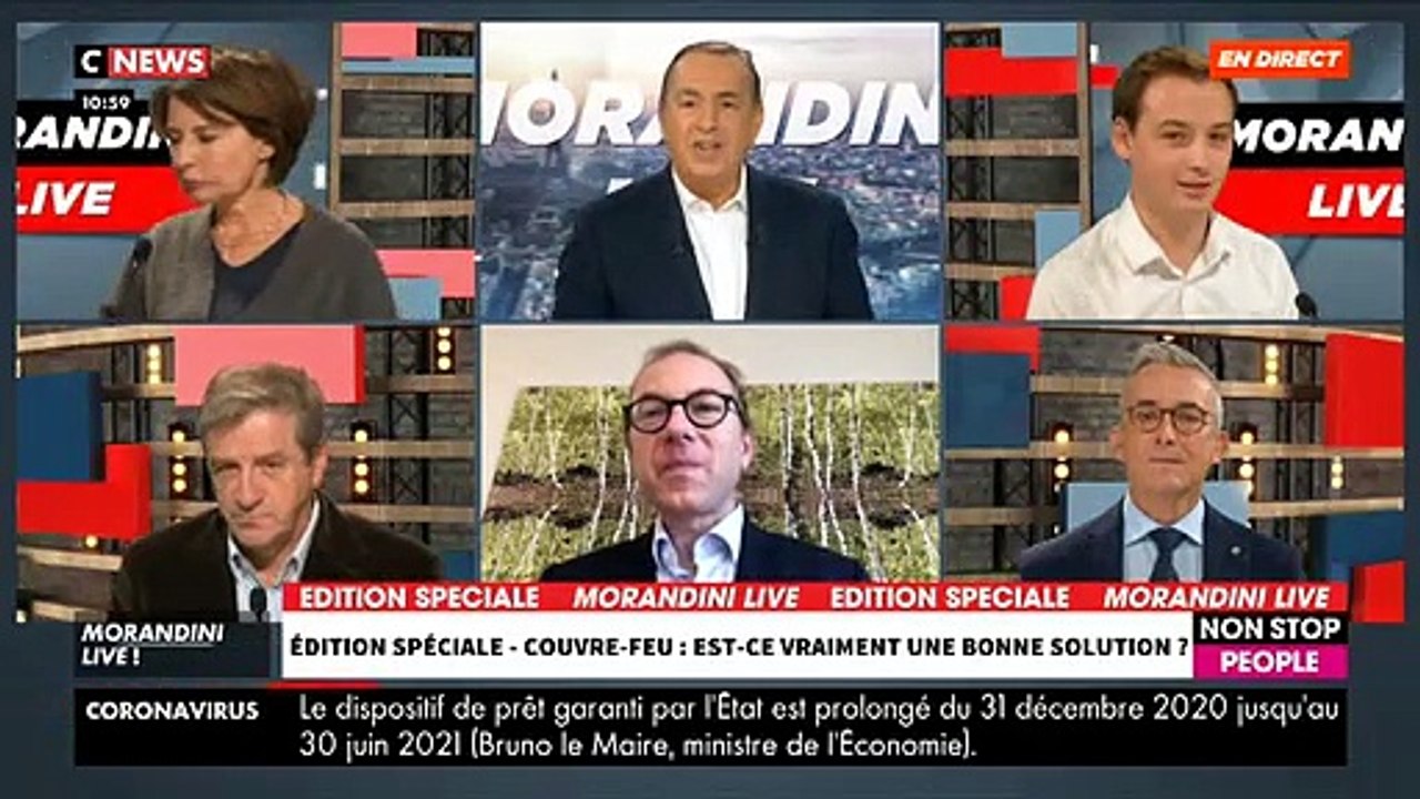 Le spécialiste de l’art oratoire Bertrand Périer revient dans "Morandini Live" sur CNews sur l’histoire du mot couvre-feu - VIDEO