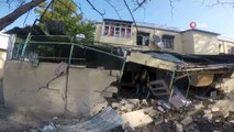 Ermenistan’ın vurduğu Terter kent merkezindeki yıkım görüntülendi