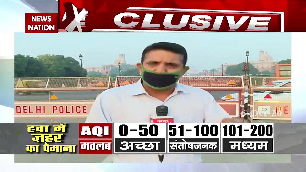 Pollution level in Delhi rises to 326, pollution in Noida more than DL