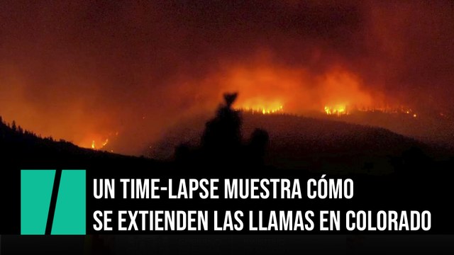 Un time-lapse muestra cómo se extiende el mayor incendio forestal de Colorado