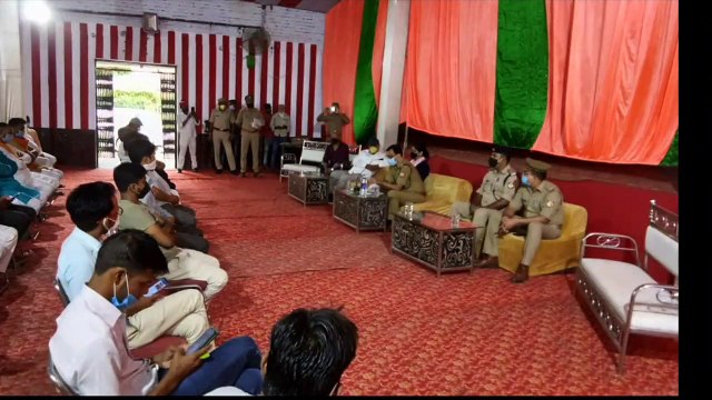 लखना में आगामी त्योहारों को देखते हुए कमेटी का हुआ आयोजन, अधिकारी लोग हुए शामिल