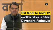 PM Modi to hold 12 election rallies in Bihar: Devendra Fadnavis