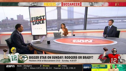 Bigger star on Sunday: Brady or Rodgers?
