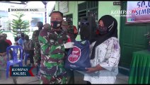 Salurkan Bantuan Warga Terdampak Pandemi, Koramil Banjarmasin Barat Tengah Pastikan Tepat Sasaran