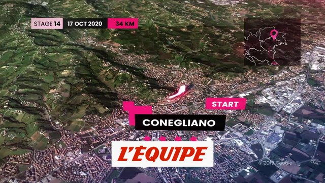 Le parcours de la 14e étape (Conegliano-Valdobbiadene, 34,1 km) - Cyclisme - Giro