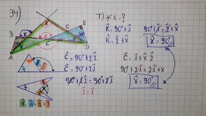 Ejercicio Nº34 de Triángulos Geometría de Calvache