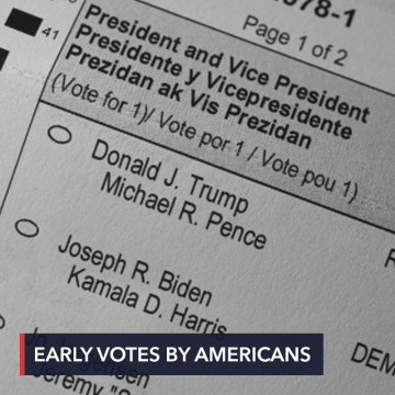 Americans voting early in record numbers in presidential election
