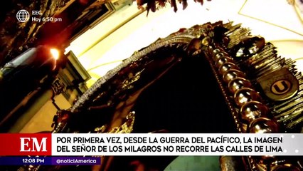 La imagen del Señor de los Milagros no recorre las calles de Lima | Edición Mediodía (HOY)