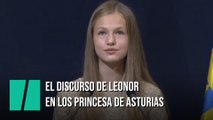 El discurso de la princesa Leonor en los Premios Princesa de Asturias 2020