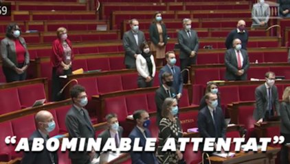 Quand l'Assemblée nationale apprend debout l'"abominable attentat" de Conflans-Saint-Honorine
