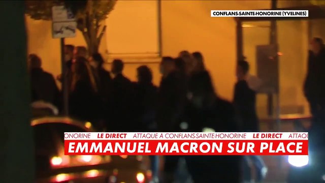 Attaque d'un professeur décapité à Conflans-Saint-Honorine : Emmanuel Macron est arrivé sur place
