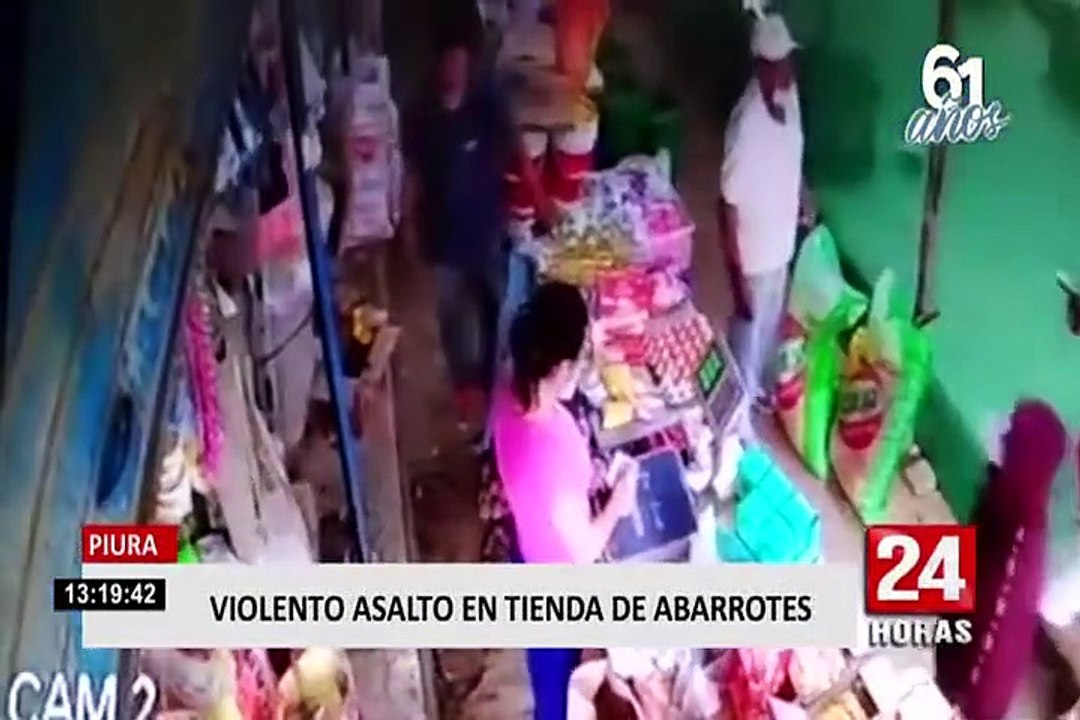 Piura: ladrones se llevaron celulares y las ganancias del día de una tienda de abarrotes