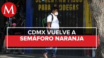 CdMx se queda en semáforo naranja; analizan volver a cerrar actividades y reducir horarios