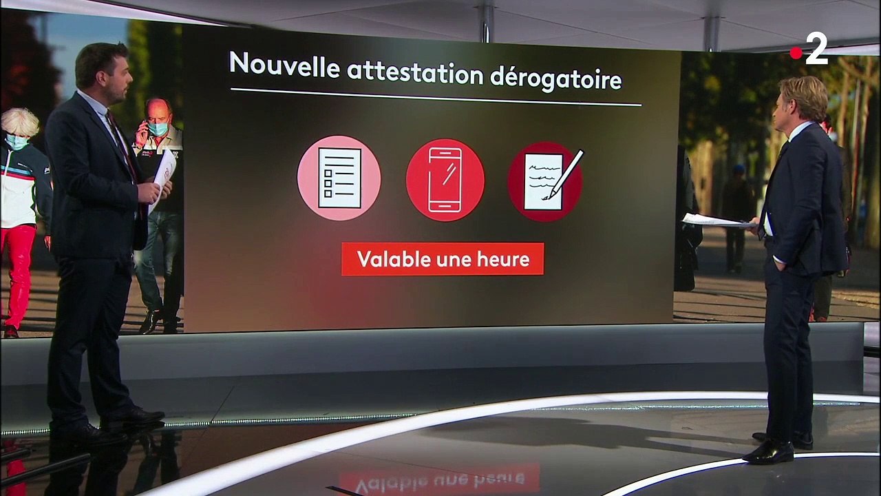 Couvre-feu : l'attestation de déplacement dérogatoire, mode d'emploi