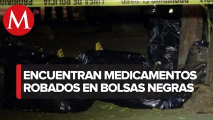Medicamentos hallados en Azcapotzalco corresponden a lote robado en Iztapalapa