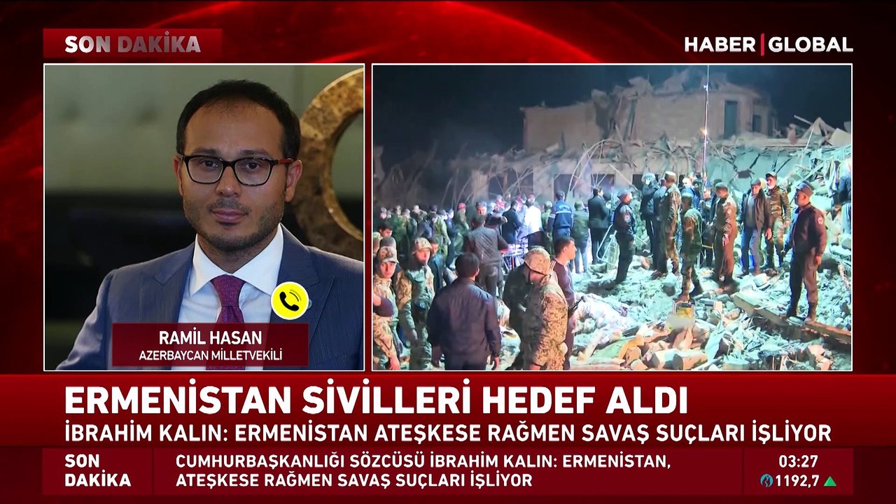 Azerbaycan Ucar Milletvekili Ramil Hasan: Gence...