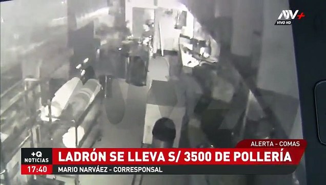 Comas: Ladrón se lleva 3.500 soles de pollería