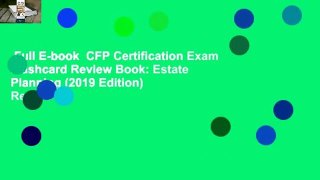 Full E-book  CFP Certification Exam Flashcard Review Book: Estate Planning (2019 Edition)  Review