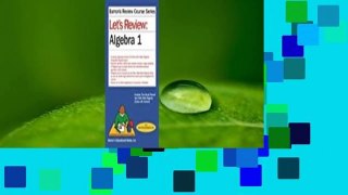 Full E-book  Let's Review Algebra I  For Kindle