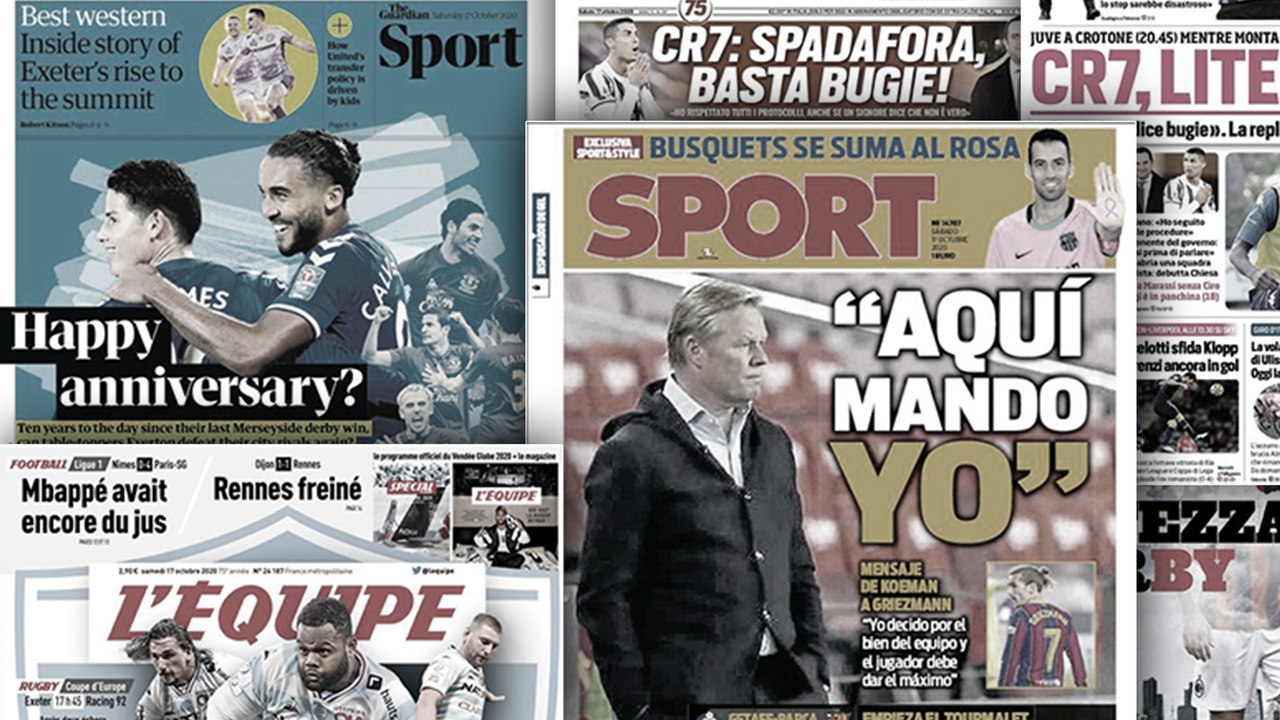 La passe d'armes entre Cristiano Ronaldo et le ministre des sports italien fait les gros titres, Ronald Koeman reste ferme sur le cas Antoine Griezmann