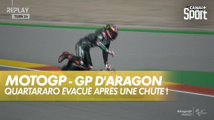 Lourde chute pour Fabio Quartararo ! - GP d'Aragon