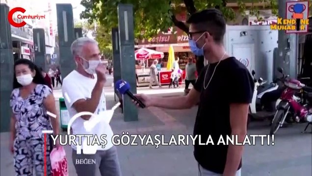 Sokak röportajında isyan eden yurttaş gözyaşlarını tutamadı