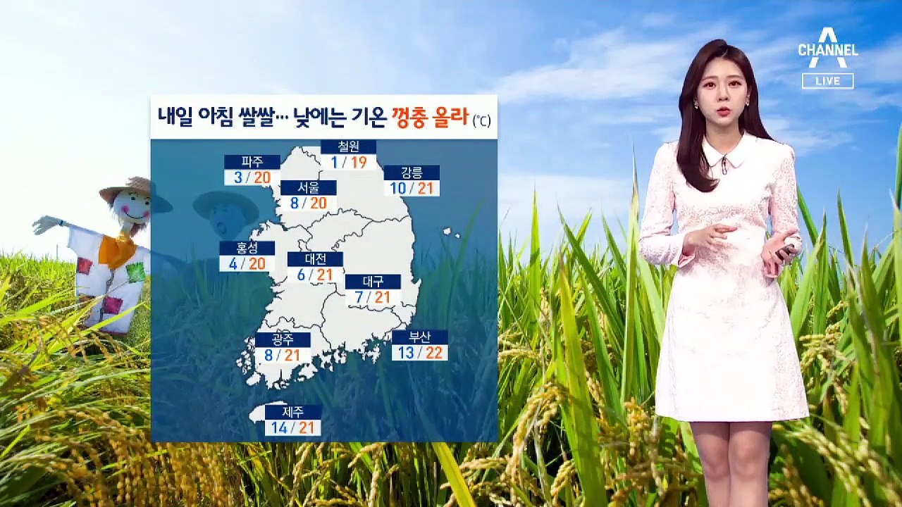 [날씨]내일 맑고 일교차 커…내륙에 짙은 안개