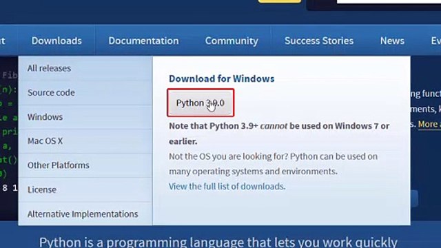 How to Install Python 3.9 on Windows 10
