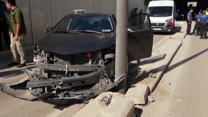 Bakan konvoyunda kaza, polisler ve haberciler yara almadan kurtuldu