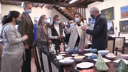 Somao exhibe su pasado indiano durante la visita de la Familia Real