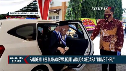 628 Mahasiswa Wisuda Drive Thru di Lampung Karena Pandemi Corona