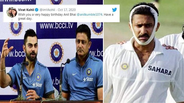 #HBDAnilKumble: Virat Kohli Wishes Kumble, Internet flooded with Hilarious Memes | Oneindia Telugu