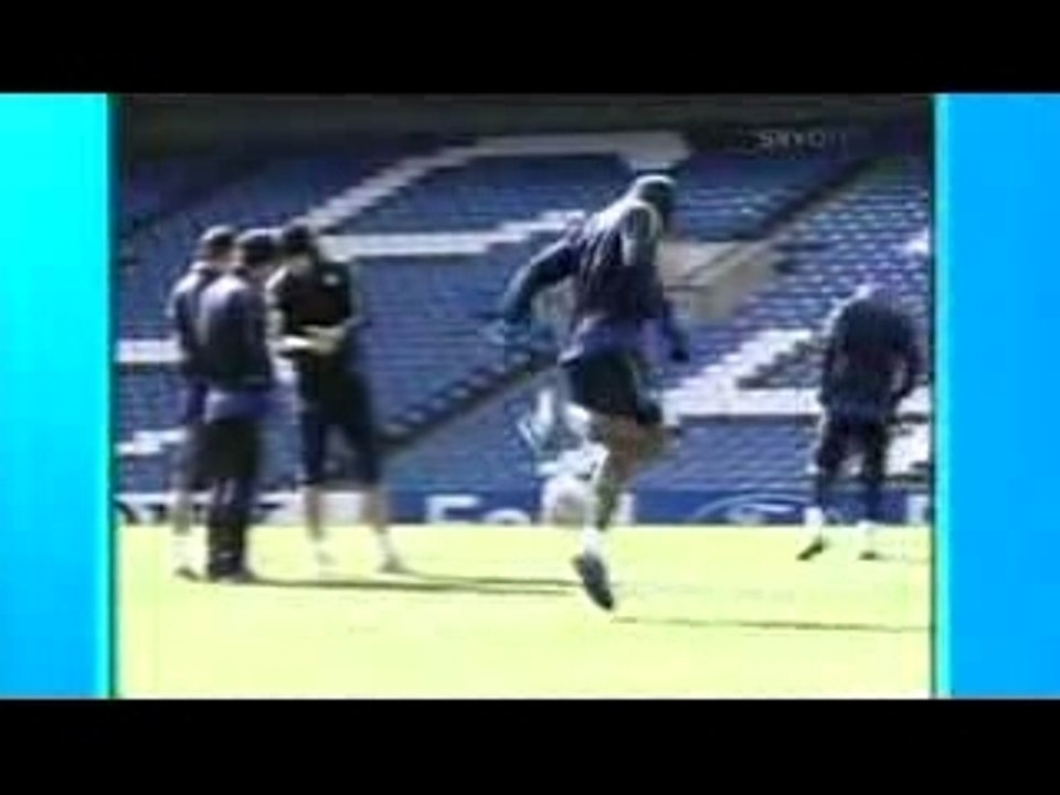 Amazing Drogba skill in training.