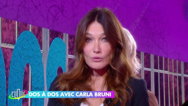 Carla Bruni dos à dos avec Catherine Ceylac - Clique - CANAL+