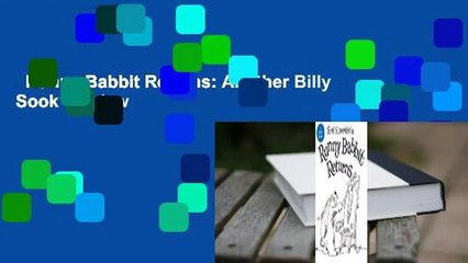 Runny Babbit Returns: Another Billy Sook  Review