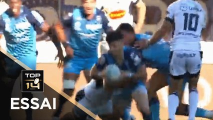 TOP 14 - Essai de Gela APRASIDZE (MHR) - Montpellier - Agen - J5 - Saison 2020/2021