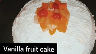 Fruit cake .sponge cake recipe step-by-step