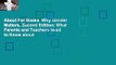 About For Books  Why Gender Matters, Second Edition: What Parents and Teachers Need to Know about