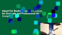 About For Books  Grammar Choices for Graduate and Professional Writers Complete