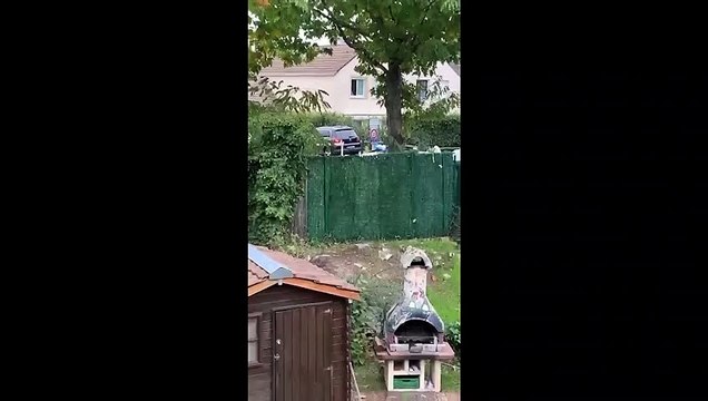 Опубликовано видео столкновения полицейских с убийцей учителя