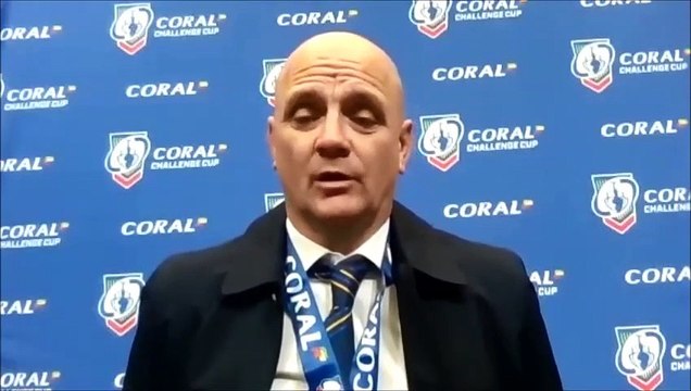 Leeds Rhinos coach Richard Agar after 17-16 Challenge Cup final win over Salford Red Devils