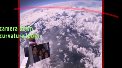 camera on a balloon more than 30 km high, reveals the flat earth
