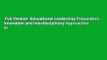 Full Version  Educational Leadership Preparation: Innovation and Interdisciplinary Approaches to