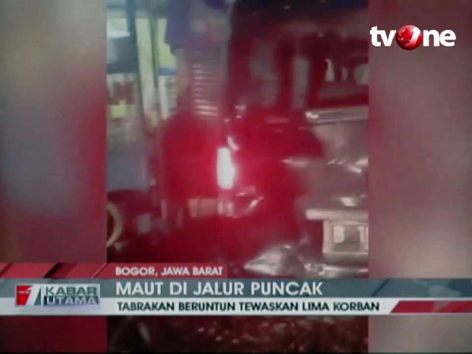 Kecelakaan Beruntun di Puncak, 5 Orang Tewas