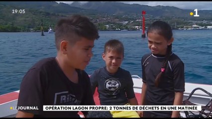 Opération lagon propre : 2 tonnes de déchets en une matinée